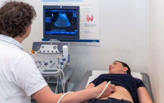 Ultraschall-Aufnahme sog. Sonographie