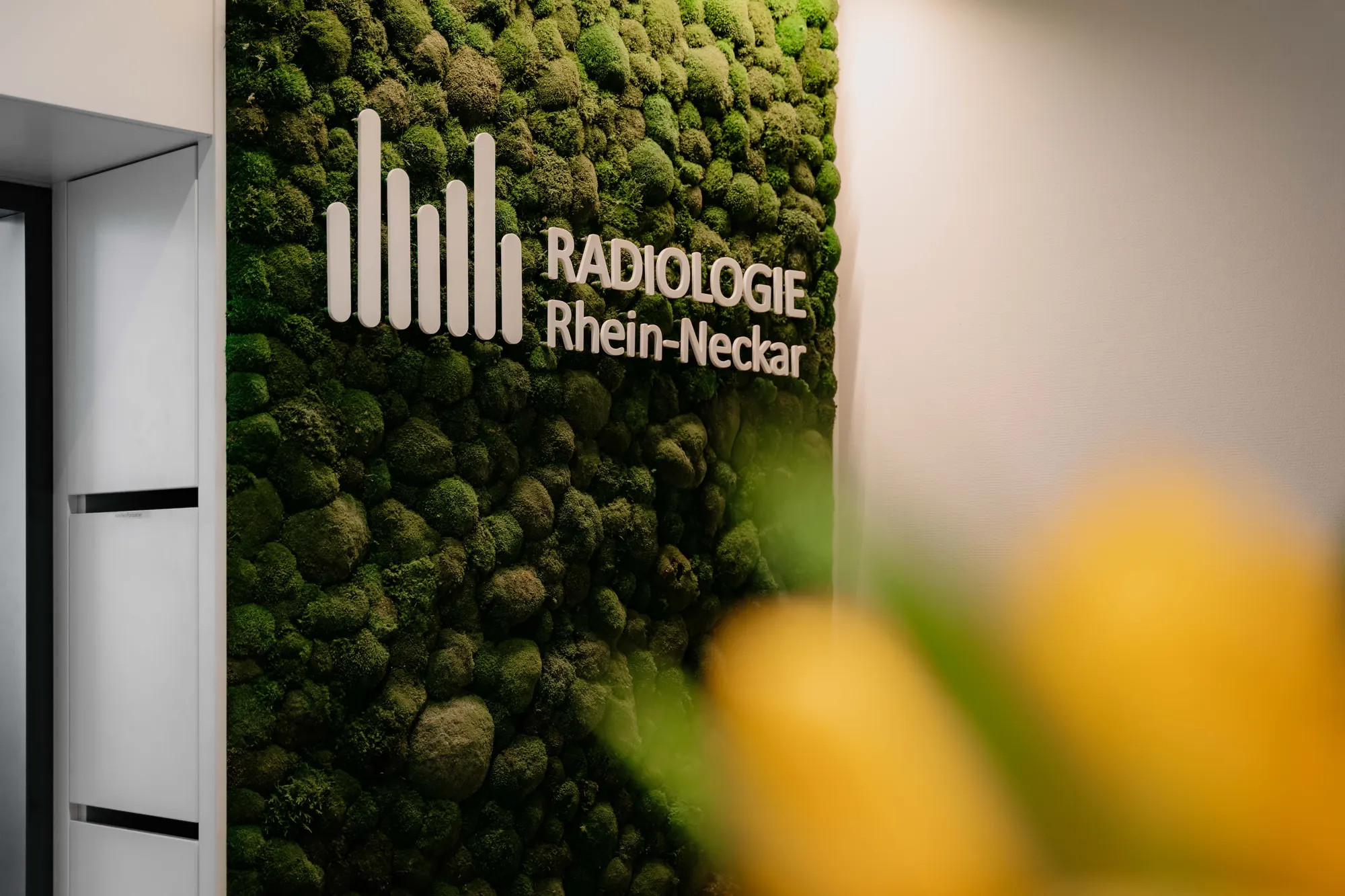 Praxisschild der Radiologie Rhein-Neckar